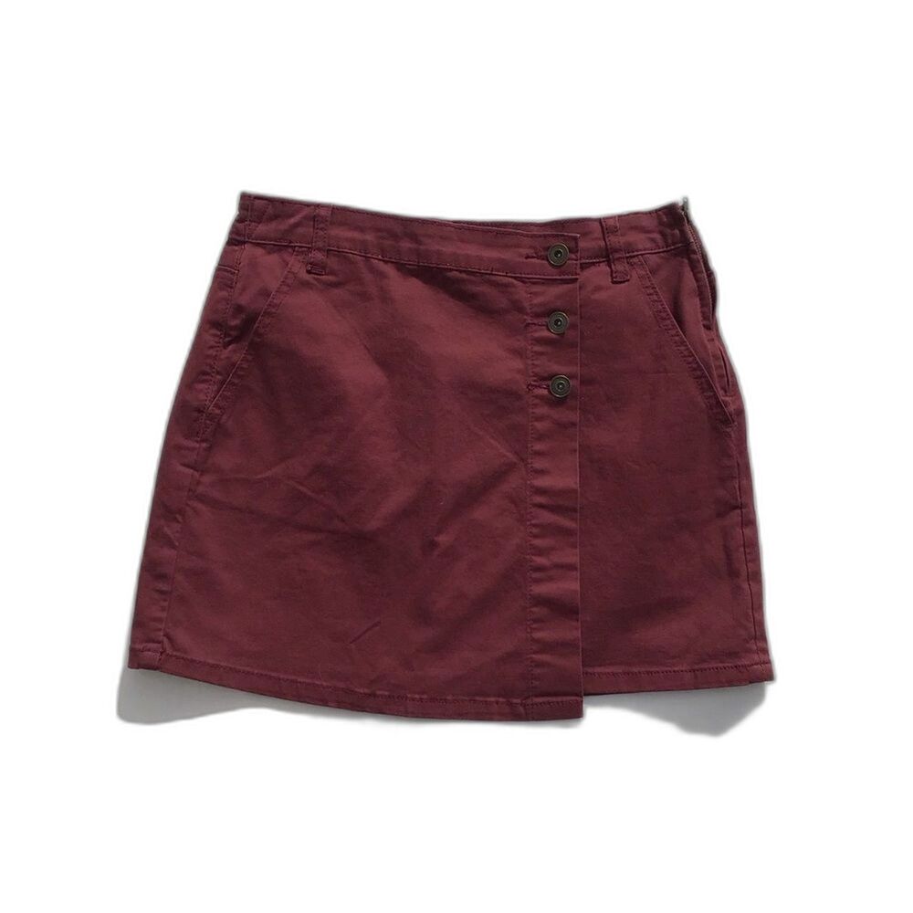 Chelsea & Violet Mini Skirt Size 26 - Burgundy - Side Zip - NWT  Org Price $78